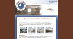 Desktop Screenshot of cornerstonedrywall.com